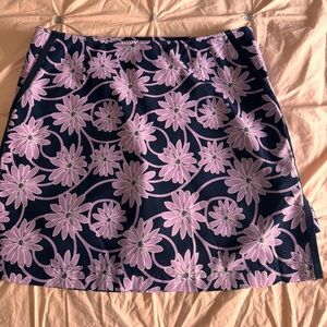 Golftini Floral Navy and Lavender Women's Skort